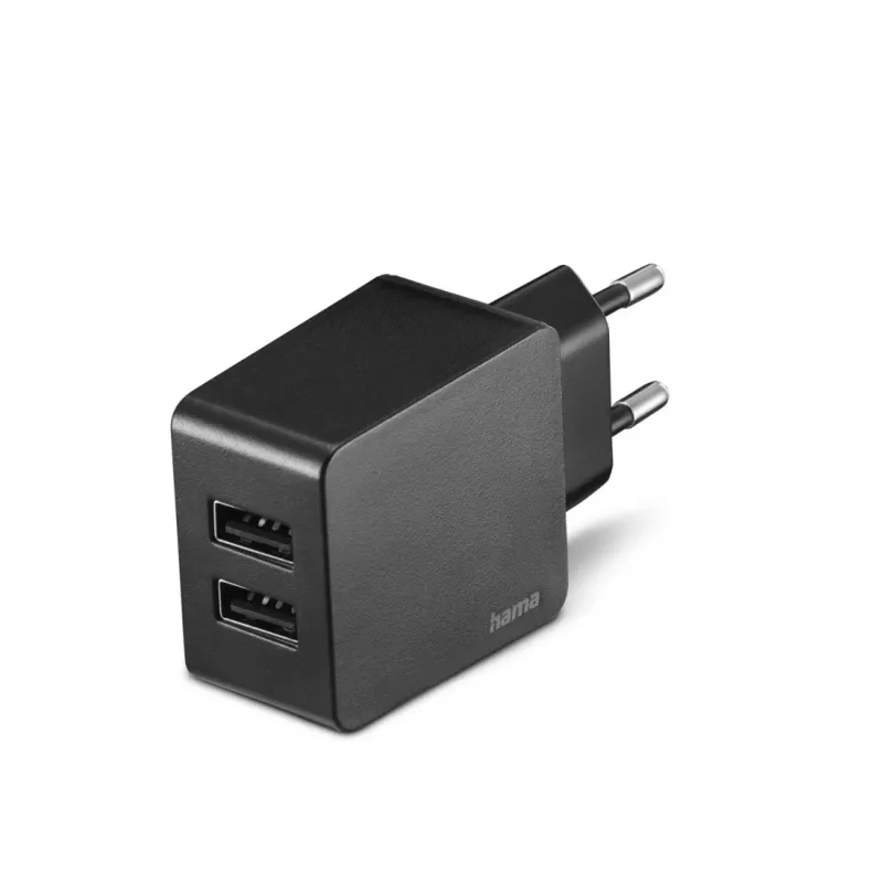 Hama 00086401 ładowarka do urządzeń mobilnych MP3, nawigacja, przenośna konsola do gier, powerbank, smartfon, tablet Czarny AC Do użytku wewnętrznego