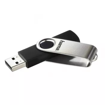Hama 00181059 Pamięć USB 8 GB USB Typ-A 2.0 Czarny, Srebrny