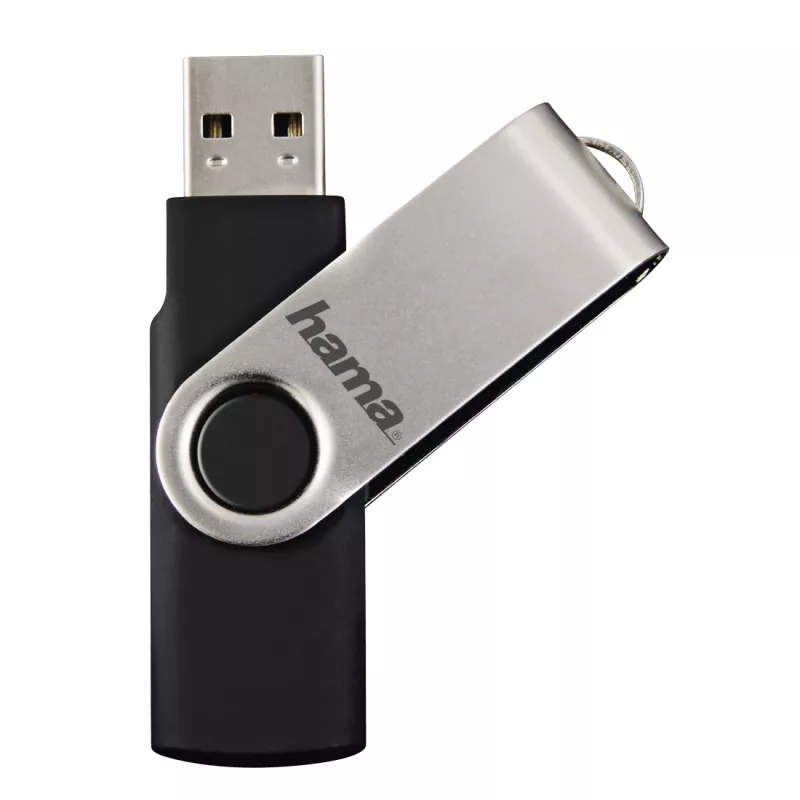 Hama 00181059 Pamięć USB 8 GB USB Typ-A 2.0 Czarny, Srebrny