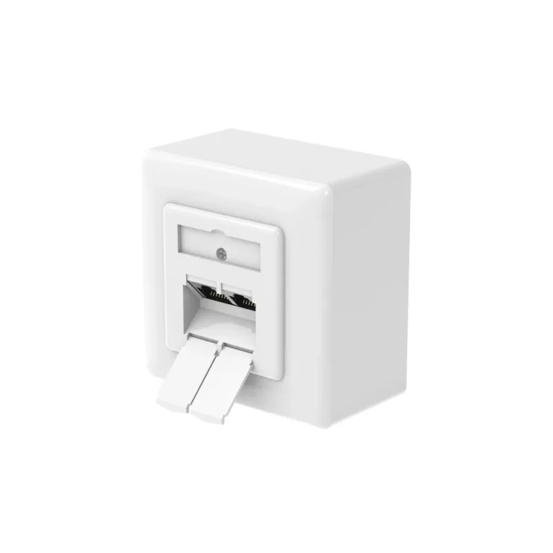 Hama 00300029 gniazdo 2 x RJ-45 Białe