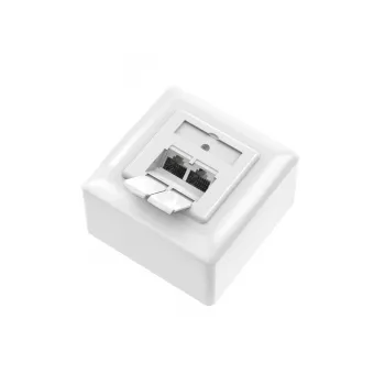 Hama 00300029 gniazdo 2 x RJ-45 Białe