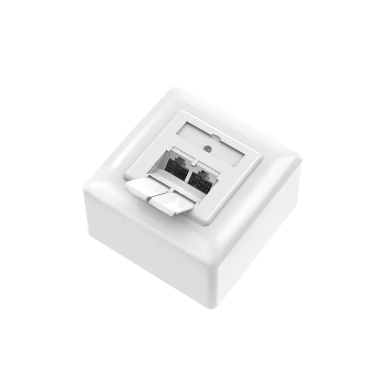 Hama 00300029 gniazdo 2 x RJ-45 Białe