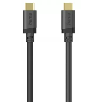 Hama 00202009 kabel USB USB 3.2 Gen 1 (3.1 Gen 1) 1,5 m USB C 5 Gbit/s 240 W Czarny
