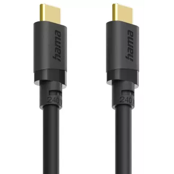 Hama 00202009 kabel USB USB 3.2 Gen 1 (3.1 Gen 1) 1,5 m USB C 5 Gbit/s 240 W Czarny