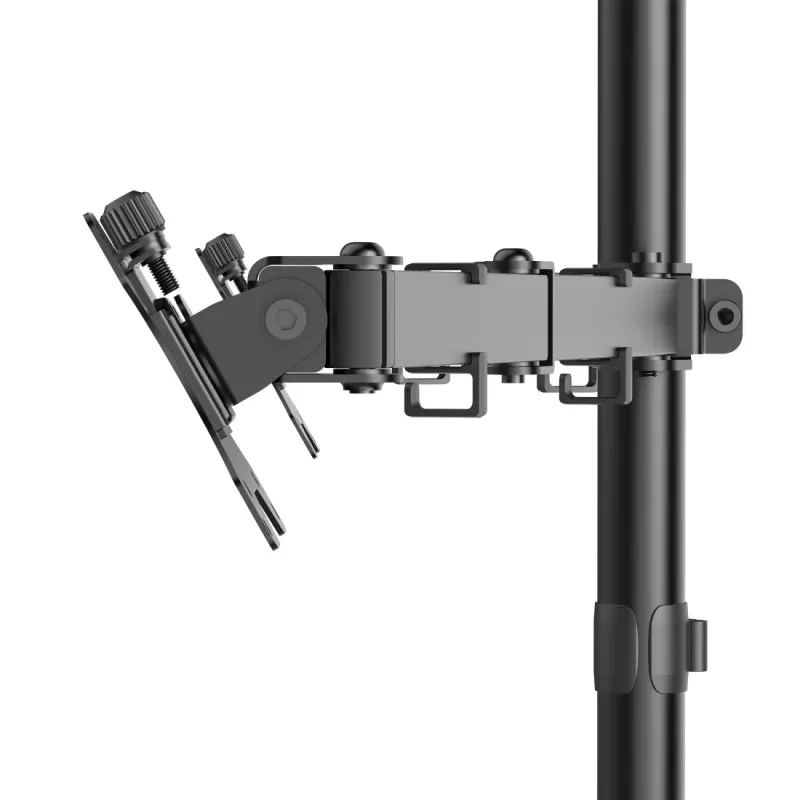 Uchwyt monitora Hama, 2 monitory, regulacja wysokości, obrót/pochylenie, 13 cali - 35 cali, czarny