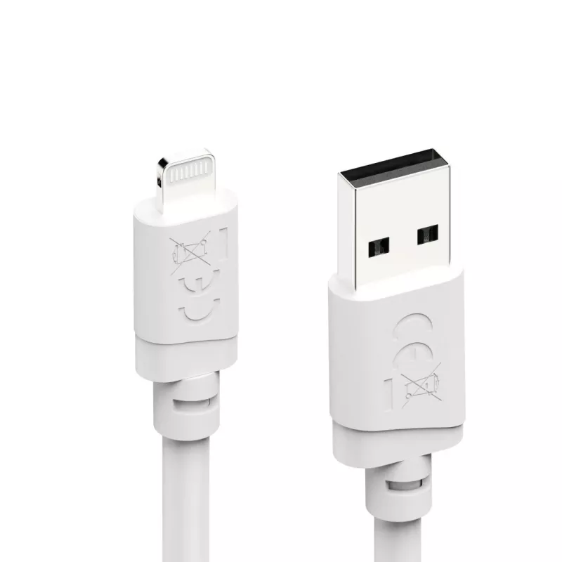 Hama 00201802 kabel lightning 3 m Biały