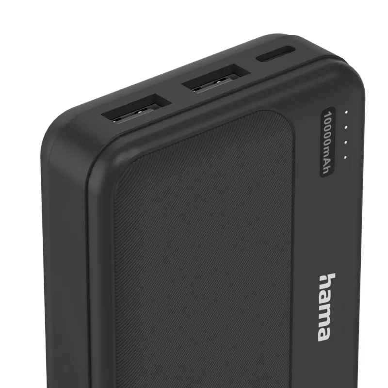Hama Pocket 10 polimerowo-litowa (LiPo) 10000 mAh czarna