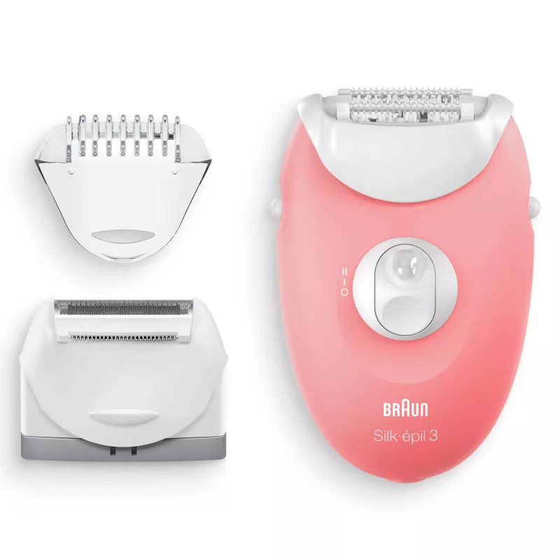 Braun Silk-epil 3-277 epilator, biały/pink