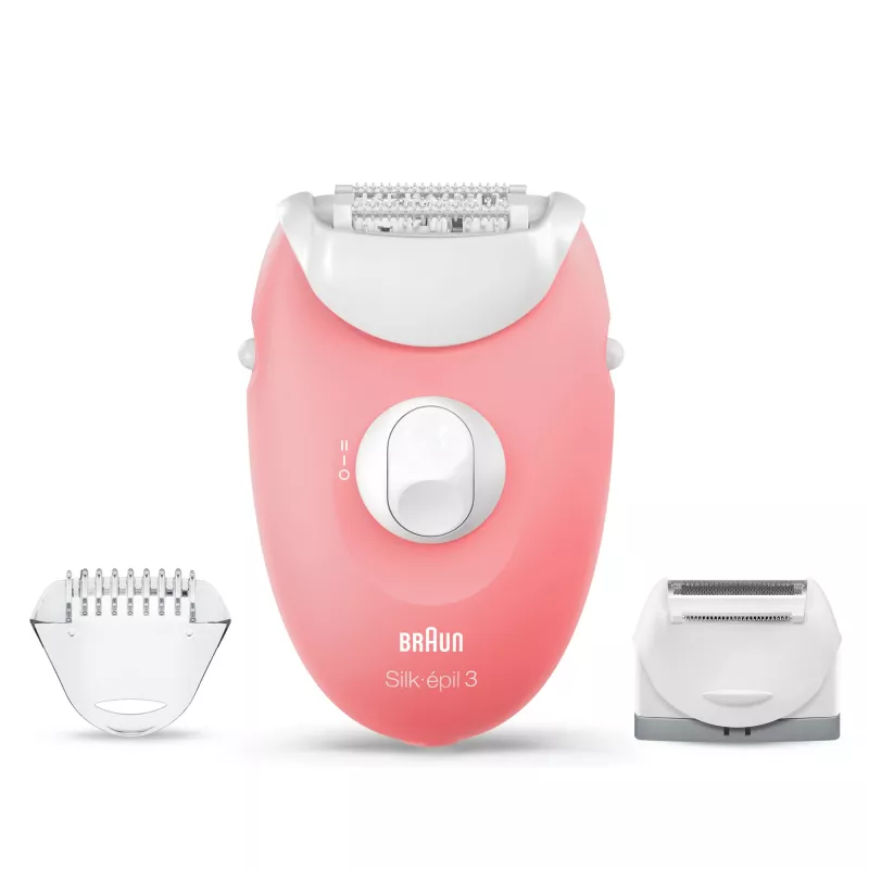 Braun Silk-epil 3-277 epilator, biały/pink