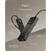 ICY BOX Spade Dock 4038, 7-w-1 stacja dokująca z wyświetlaczem LCD i PD 100 W