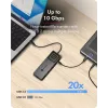 ICY BOX Spade Dock 4038, 7-w-1 stacja dokująca z wyświetlaczem LCD i PD 100 W