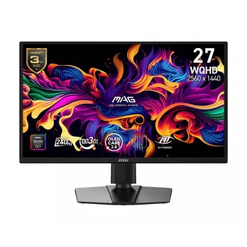 MSI MAG 272QPDE QD-OLED X24 monitor komputerowy 67,3 cm (26,5 cala) 2560 x 1440 pikseli Wide Quad HD Czarny