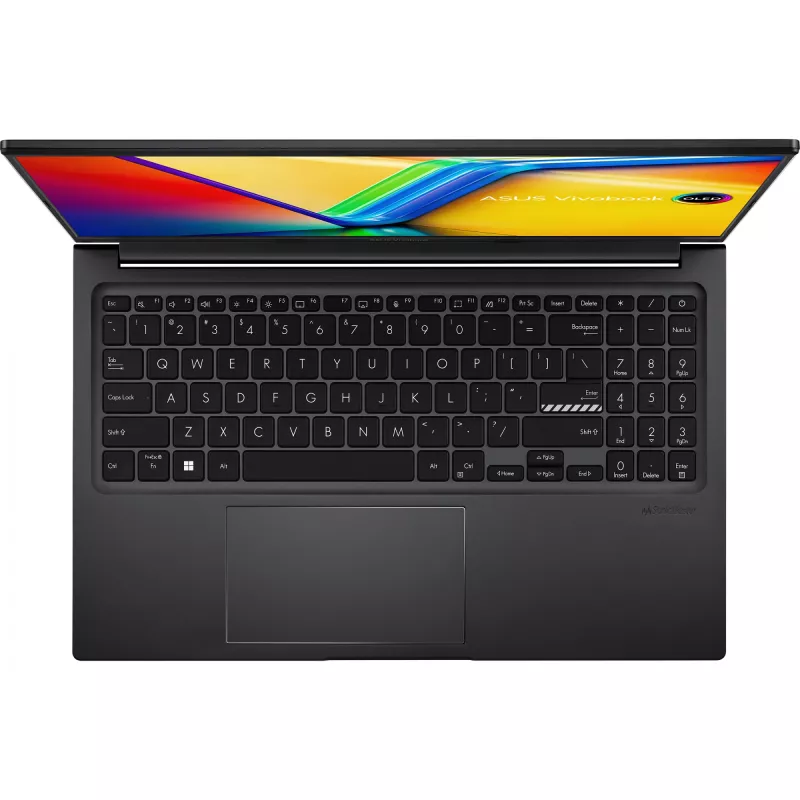 ASUS Vivobook 15 OLED M1505YA-L1394W Laptop AMD Ryzen™ 7 7730U 39,6 cm (15,6 cala) Full HD 16 GB DDR4-SDRAM 512 GB SSD Wi-Fi 6E (802.11ax) Windows 11 Home Czarny