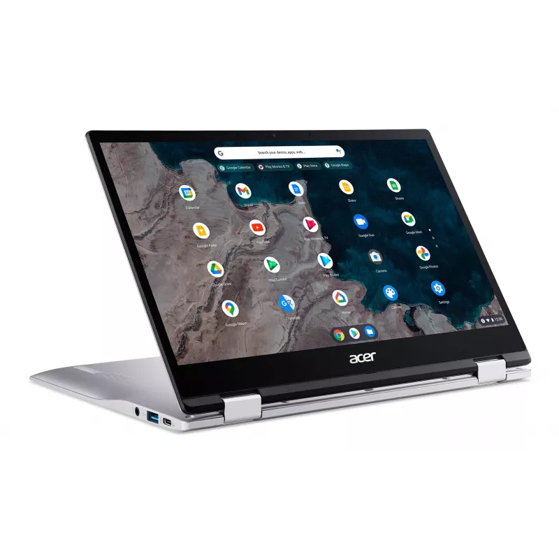 Acer Chromebook CP513-1HL-S1YN Snapdragon 7c 33,8 cm (13,3 cala) ekran dotykowy Full HD 8 GB LPDDR4x-SDRAM 128 GB eMMC Wi-Fi 5 (802.11ac) ChromeOS for Enterprise srebrny