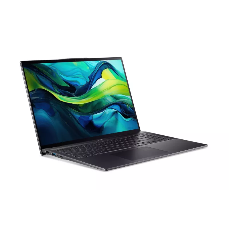 Acer Swift 16 AI SF16-51-53NZ Copilot+ PC Intel Core Ultra 5 226V Laptop 40,6 cm (16 cali) WQXGA+ 16 GB LPDDR5x-SDRAM 512 GB SSD Wi-Fi 7 (802.11be) Windows 11 Home US International Czarny
