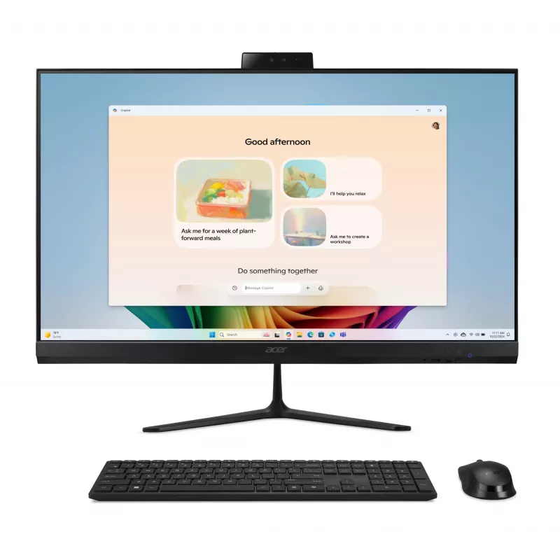 Acer Aspire C27B AI AR7432 NL Copilot+ PC AMD Ryzen™ AI 5 350 68.6 cm (27 cali) 1920 x 1080 pikseli Komputer All-in-One 32 GB DDR4-SDRAM 1 TB SSD Windows 11 Home Wi-Fi 6E (802.11ax) Czarny