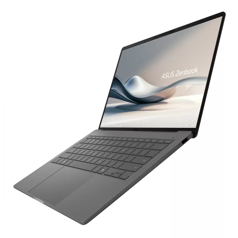 ASUS Zenbook A14 UX3407QA-QD343X Snapdragon X1-26-100 Laptop 35.6 cm (14 inch) WUXGA 32 GB LPDDR5x-SDRAM 1 TB SSD Wi-Fi 6E (802.11ax) Windows 11 Pro Szary