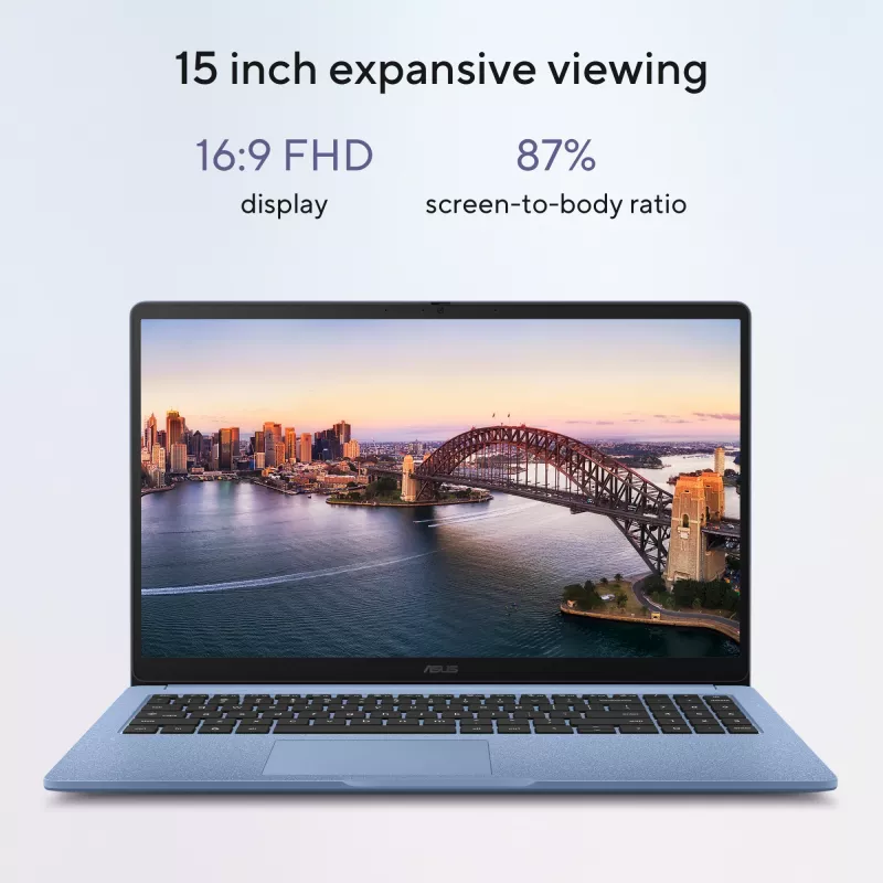 ASUS Chromebook CB1505CTA-S70197-CBE Intel® N N150 39,6 cm (15,6 cala) Full HD 8 GB LPDDR5-SDRAM 64 GB eMMC Wi-Fi 6 (802.11ax) ChromeOS US International Szary
