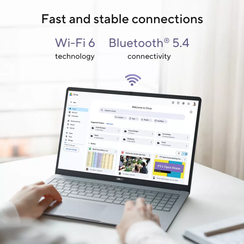 ASUS Chromebook CB1505CTA-S70197-CBE Intel® N N150 39,6 cm (15,6 cala) Full HD 8 GB LPDDR5-SDRAM 64 GB eMMC Wi-Fi 6 (802.11ax) ChromeOS US International Szary
