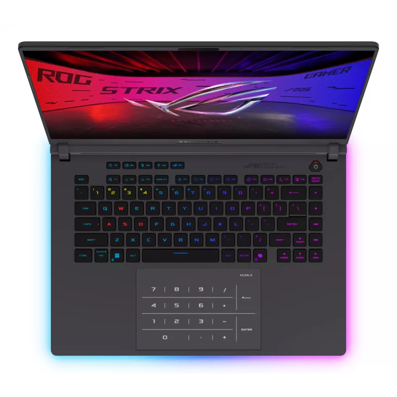 Laptop ASUS ROG Strix G16 G615JMR-DICRV235W Intel® Core™ i7 i7-14650HX 40,6 cm (16 cali) WUXGA 16 GB DDR5-SDRAM 1 TB SSD NVIDIA GeForce RTX 5060 Wi-Fi 7 (802.11be) Windows 11 Home Czarny, Szary