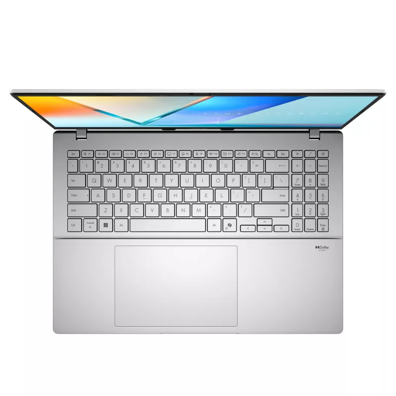ASUS Vivobook S16 S3607QA-SH095W Copilot+ PC Snapdragon X1-26-100 Laptop 40,6 cm (16 cali) WUXGA 16 GB LPDDR5x-SDRAM 1 TB SSD Wi-Fi 6E (802.11ax) Windows 11 Home German srebrny