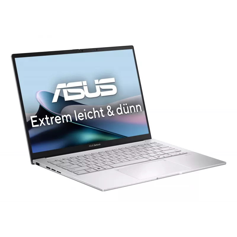 ASUS Zenbook 14 OLED UX3405CA-QD1302W Intel Core Ultra 7 255H Laptop 35.6 cm (14 inch) WUXGA 16 GB LPDDR5x-SDRAM 1 TB SSD Wi-Fi 7 (802.11be) Windows 11 Home German srebrny