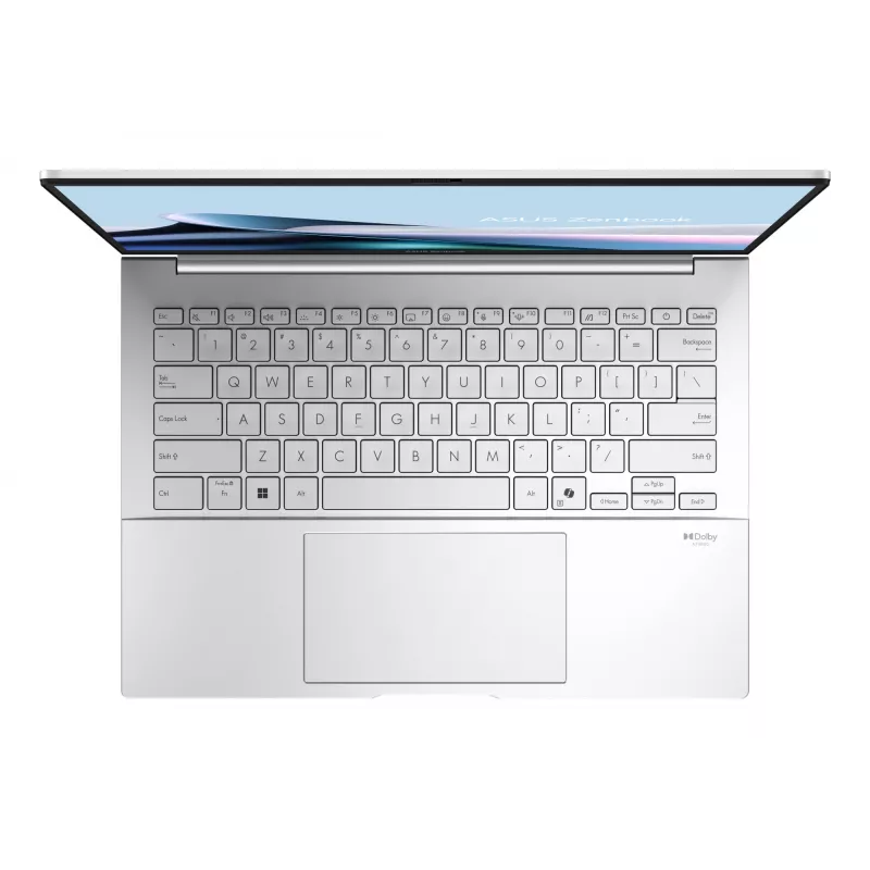 ASUS Zenbook 14 OLED UX3405CA-QD1302W Intel Core Ultra 7 255H Laptop 35.6 cm (14 inch) WUXGA 16 GB LPDDR5x-SDRAM 1 TB SSD Wi-Fi 7 (802.11be) Windows 11 Home German srebrny