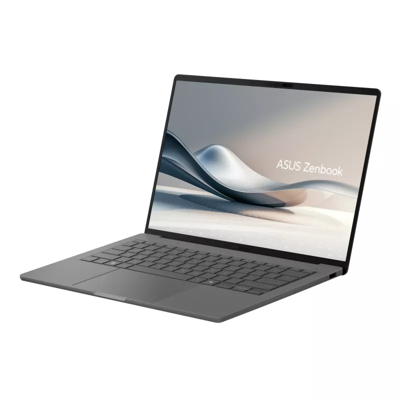 ASUS Zenbook A14 UX3407QA-QD496W Copilot+ PC Snapdragon X1-26-100 Laptop 35,6 cm (14 inch) WUXGA 32 GB LPDDR5x-SDRAM 1 TB SSD Wi-Fi 6E (802.11ax) Windows 11 Home German szary