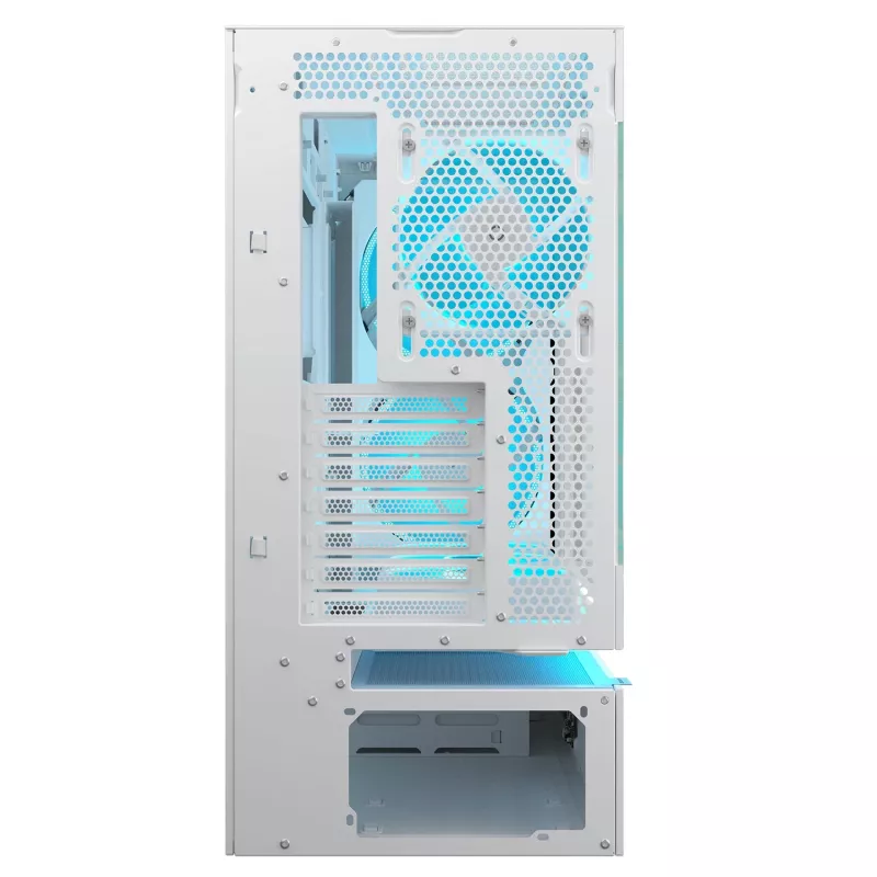 COUGAR Obudowa Midi Tower, CFV235 Vision, ARGB, Wyświetlacz LCD, Mesh, Biała