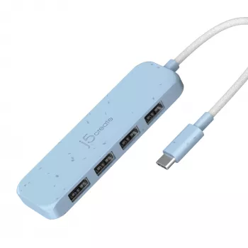 j5create Ekologiczny Hub USB-C na 4 porty Type-A Gen 2
