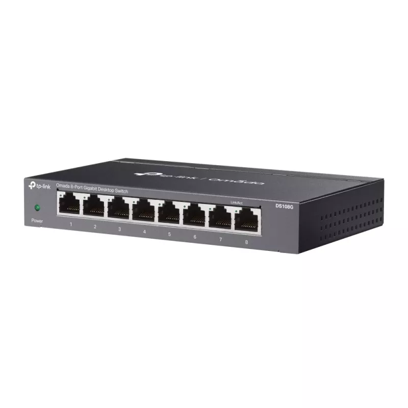 TP-Link Omada DS108G przełącznik sieciowy Niezarządzalny Gigabit Ethernet (10/100/1000) Czarny