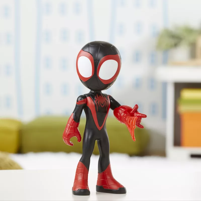 Marvel Spidey i super-kumple Supersized Miles Morales. Zalecany wiek (min.): 3 lat(a), Kolor produktu: Wielokolorowy, Materiał: Plastik