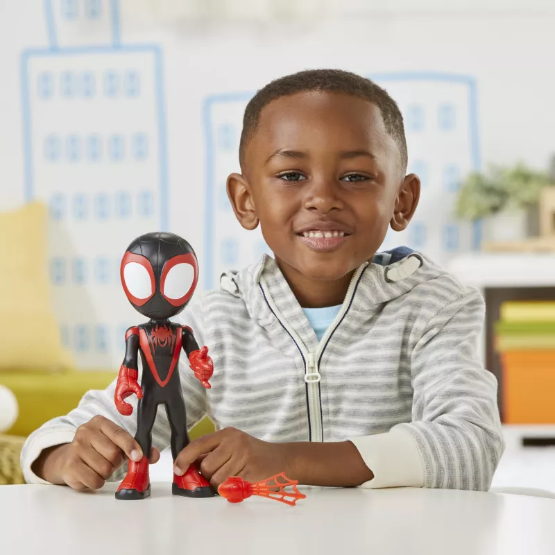 Marvel Spidey i super-kumple Supersized Miles Morales. Zalecany wiek (min.): 3 lat(a), Kolor produktu: Wielokolorowy, Materiał: Plastik