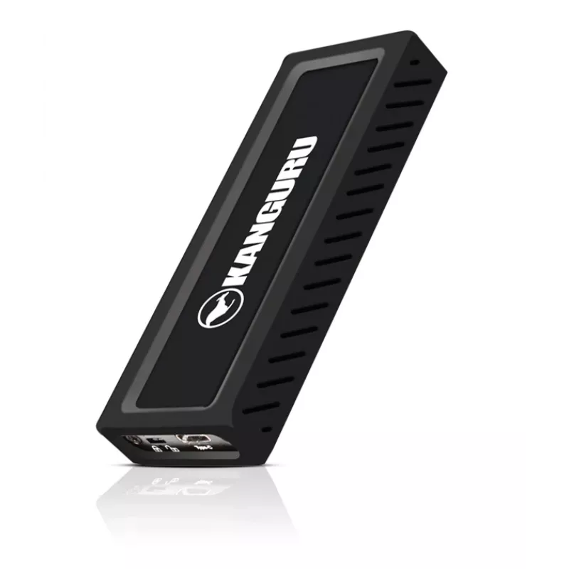 iStorage Kanguru UltraLock Superspeed+ USB-C M.2 NVMe Zewnętrzny dysk SSD 1 TB | Bezpieczny przenośny dysk półprzewodnikowy | Fizyczny przełącznik ochrony przed zapisem | Bezpieczne oprogramowanie układowe | Zgodność z TAA |