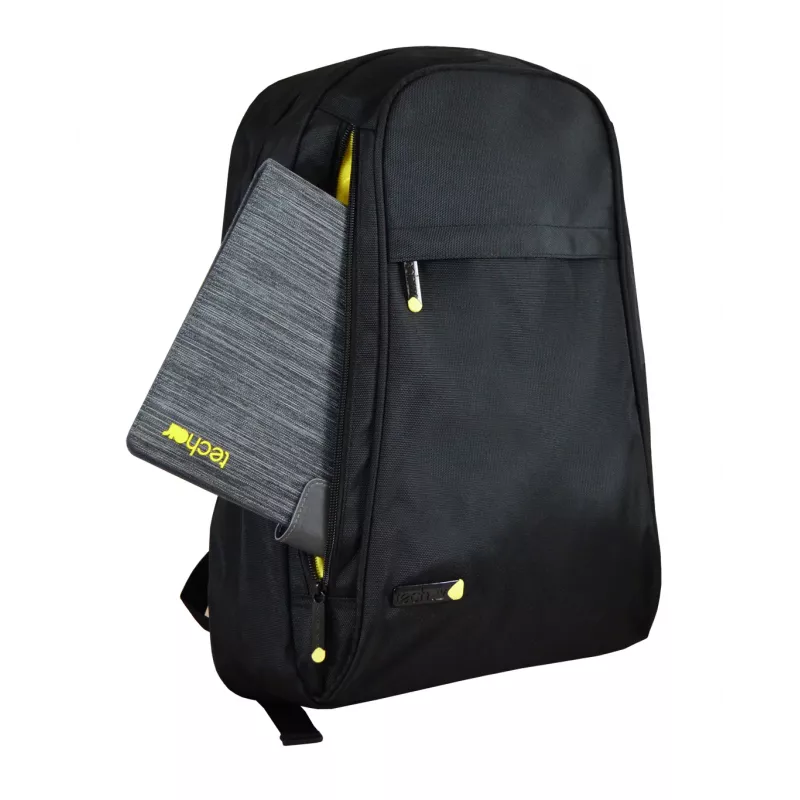 Techair TANZ0701v6 14-15.6 cala Czarny Klasyczny Plecak, Plecak, 39.6 cm (15.6 cala), Pasek na ramię, 760 g
