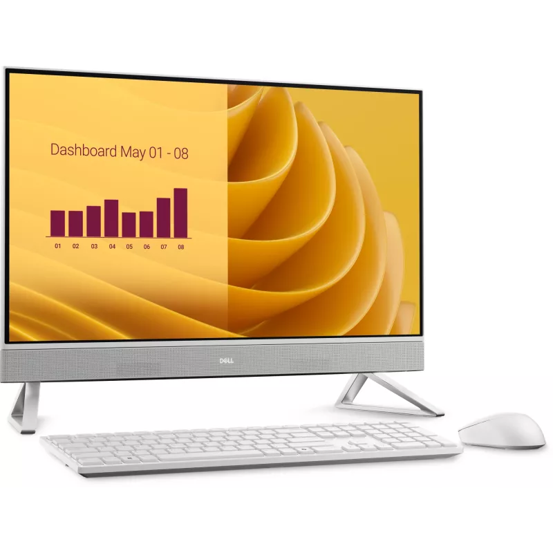 DELL EC27250 Intel Core 7 150U 68,6 cm (27 cali) 1920 x 1080 pikseli Komputer All-in-One 32 GB DDR5-SDRAM 2 TB SSD Windows 11 Pro Perłowy, Biały