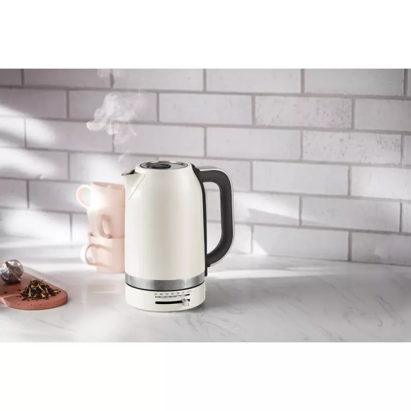 Czajnik elektryczny KitchenAid 5KEK1701EPL 1,7 l 2400 W Czarny, Stal nierdzewna, Biały