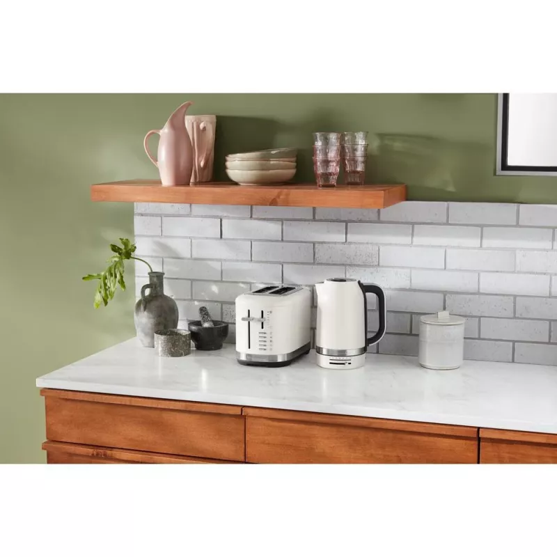 Czajnik elektryczny KitchenAid 5KEK1701EPL 1,7 l 2400 W Czarny, Stal nierdzewna, Biały