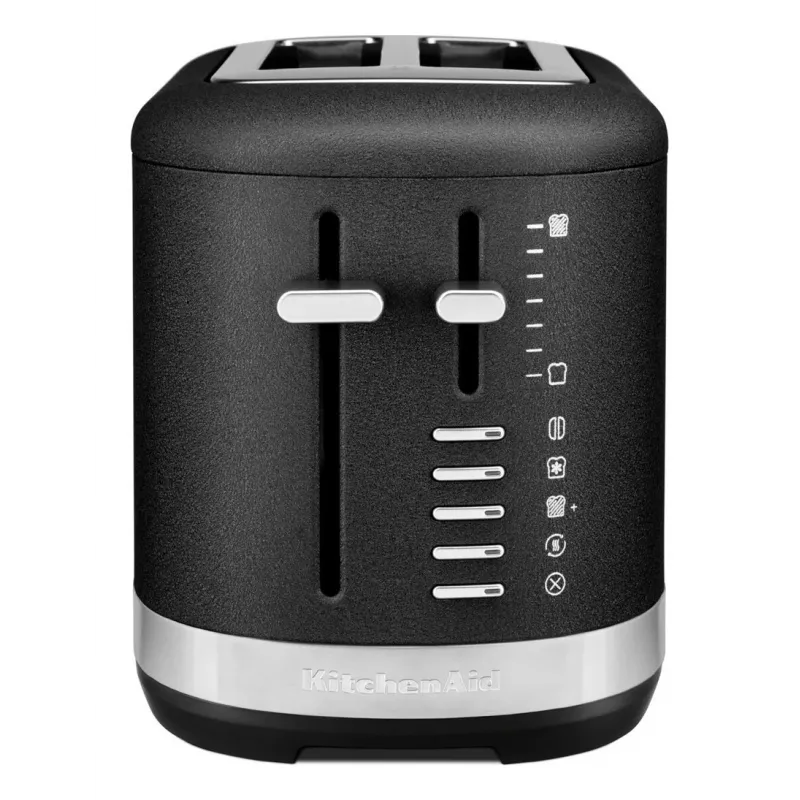 KitchenAid 859711684250 toster 7 2 kromki 980 W Czarny, Stal nierdzewna