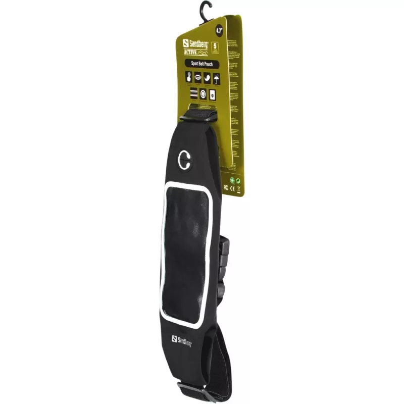 Sandberg Sport Belt Pouch 4.7 inch, etui na pasek, dowolna marka, 11.9 cm (4.7 cala), czarny
