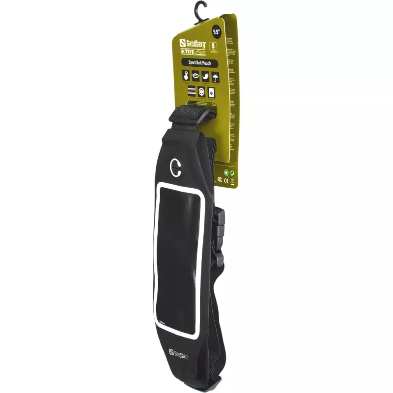 Sandberg Sport Belt Pouch 5.5 inch, etui na pasek, dowolna marka, 14 cm (5.5 cala), czarny