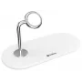 Sandberg 3in1 Wireless Charger, do wewnątrz, USB, ładowanie bezprzewodowe, 0,8 m, srebrny, biały
