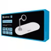 Sandberg 3in1 Wireless Charger, do wewnątrz, USB, ładowanie bezprzewodowe, 0,8 m, srebrny, biały