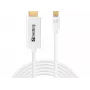 Sandberg MiniDP 1.2 > HDMI 4K 2m, 2 m, Kabel Mini DisplayPort na HDMI, Wtyk męski, Wtyk męski, Biały