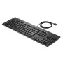 HP USB Business cienki klawiatura, pełnowymiarowa (100%), przewodowa, USB, czarna