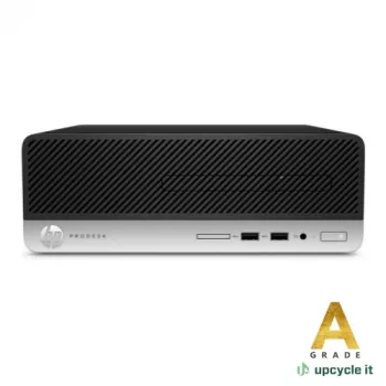 upcycle it HP ProDesk 600 G5 SFF (odnowiony) A Intel® Core™ i5 i5-9400T 16 GB DDR4-SDRAM 256 GB SSD Windows 11 Pro PC Czarny, Srebrny