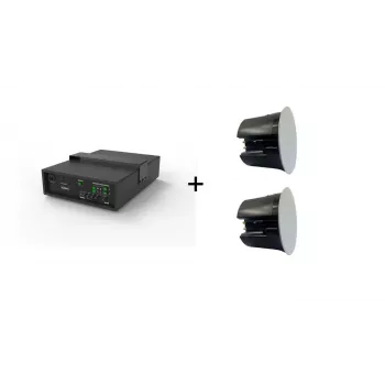 Vivolink Audiopack Subwoofer 6.5 40W + 2 x premium ceiling speakers (Limited Bundle Pack Offer) Czarny Wired 110 W