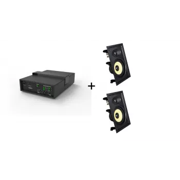 Vivolink Audiopack Subwoofer + 2 x premium głośniki ścienne (Oferta limitowanego zestawu) Czarny Przewodowy 110 W