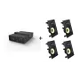 Vivolink Audiopack Subwoofer + 4 x premium in-wall speakers - (Limited Bundle Pack Offer) Czarny Wired 110 W