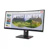Monitor Lenovo ThinkVision T34WD-40, 86,4 cm (34 cale), 3440 x 1440 pikseli, Wide Quad HD, LED, 6 ms, czarny